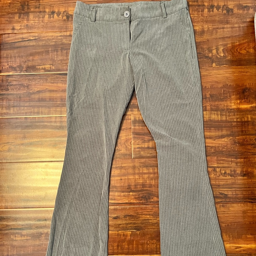 Vintage 2000’s pinstripe flare slacks